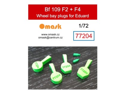 77204 1/72 Bf 109 F2 + F4 wheel bay plugs (for Eduard) 40 2332