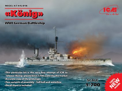 “König” WWI German Battleship 1:700 40 2144