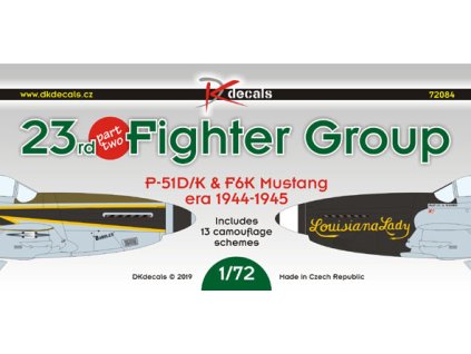 P-51D/K/F-6K Mustang 23rd FG 1:72 40 1958