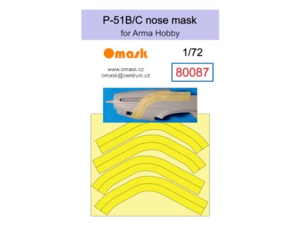 80087 1/72 P-51 B/C nose mask (for Arma Hobby) 40 1936