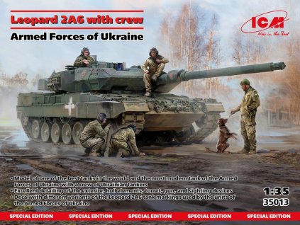 Leopard 2A6 Armed Forces of Ukraine w/ crew 1:35 40 1908