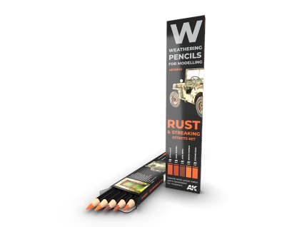 Watercolor Pencil Set - Rust & Streaking 40 1677