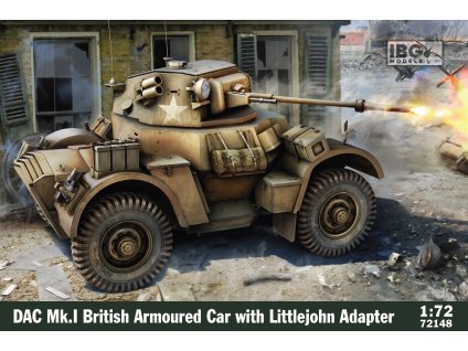 DAC Mk.I British Armoured Car with Littlejohn Adaptor) 1:72 40 1212