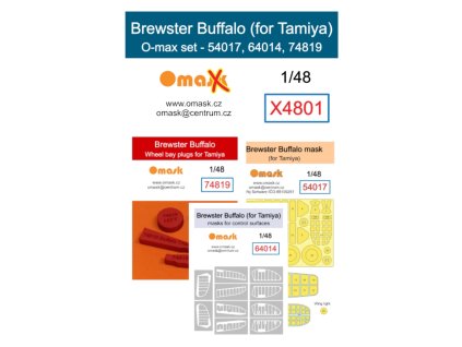 X4801 1/48 Brewster Buffalo O-max set (for Tamiya) 40 1196