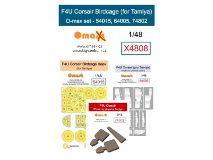 X4808 1/48 F4U Corsair Birdcage O-max set (for Tamiya) 40 1203
