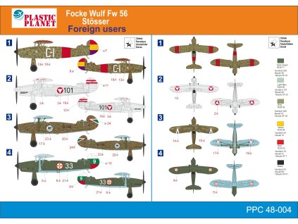 Focke Wulf FW-56 "Stosser" Foreign users 40 835