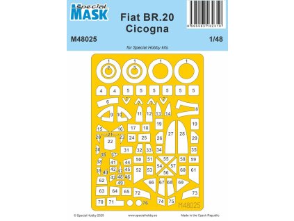 Fiat BR.20 Cicogna MASK 1:48 40 824