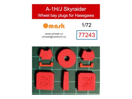77243 1/72 A-1H/J Skyraider wheel bay plugs (for Hasegawa/Hobby 2000) 40 780