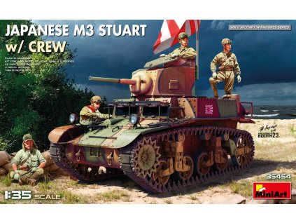 Japanese M3 Stuart w/ Crew (5 fig.) 1:35 40 732