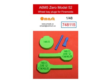 748115 1/48 A6M5 Zero Model 52 wheel bay plugs (for Finemolds) 40 11