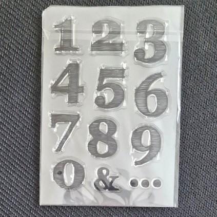 Sada silikonových RAZÍTEK (číslice 0-9)