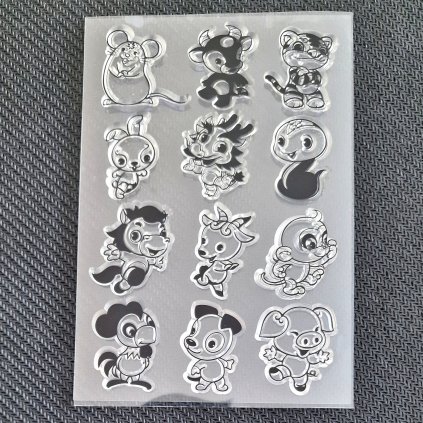 Sada silikonových RAZÍTEK (zvířátka)