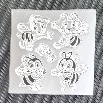 Sada silikonových RAZÍTEK (včelky)