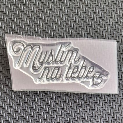 Silikonové RAZÍTKO (text MYSLÍM NA TEBE)