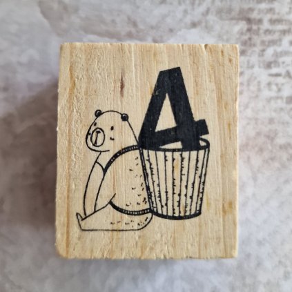 RAZÍTKO gumové na dřevě (číslice 4)