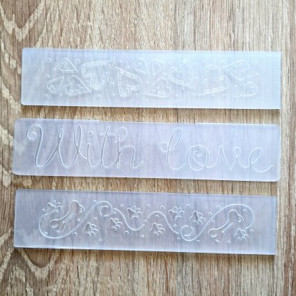 Sada 3 ks EMBOSSING KAPES do Bigshotu (15x3 cm)