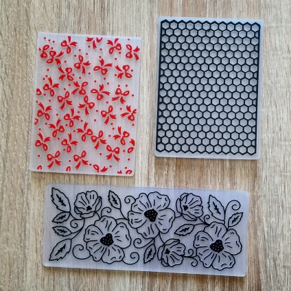 Sada 3 ks EMBOSSING KAPES do Bigshotu (10x7,5; 14,5x6 cm)