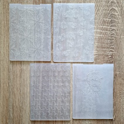Sada 4 ks EMBOSSING KAPES do Bigshotu (15x10,5 cm)