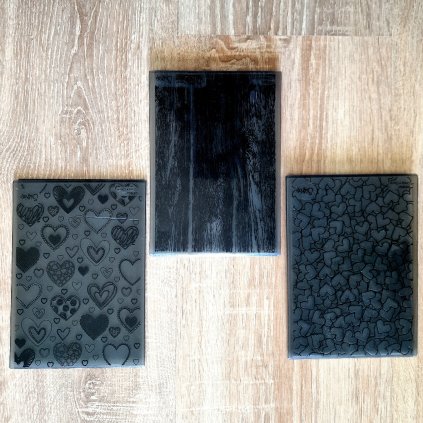 Sada 3 ks EMBOSSING KAPES do Bigshotu (16x11,5 cm)