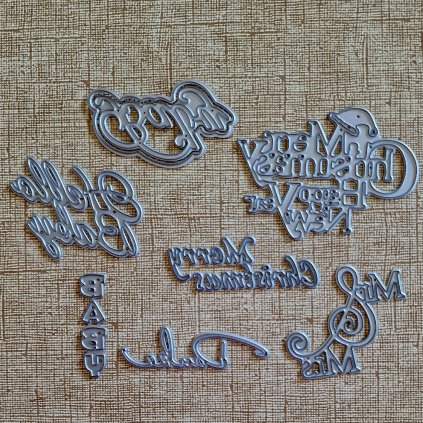 BigShot kovová šablona (7 ks) - š. 2/23