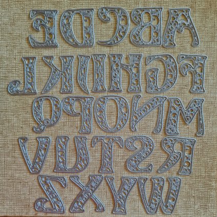 BigShot kovová šablona (26 ks) - š. 2/21