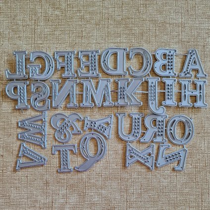 BigShot kovová šablona (27 ks) - š. 2/20