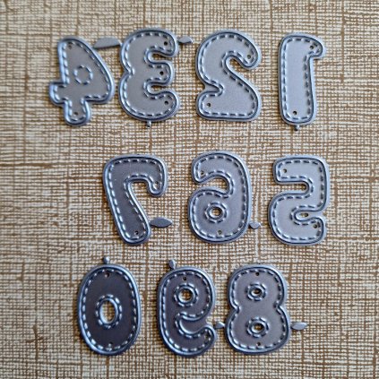 BigShot kovová šablona (10 ks) - š. 2/6