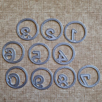 BigShot kovová šablona (10 ks) - š. 2/5