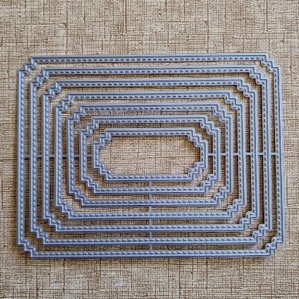 BigShot kovová šablona (7 ks) - š. 6/33