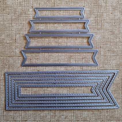 BigShot kovová šablona (9 ks) - š. 6/30