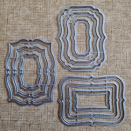 BigShot kovová šablona (18 ks) - š. 6/17