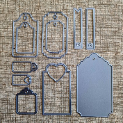 BigShot kovová šablona (11 ks) - š. 6/15