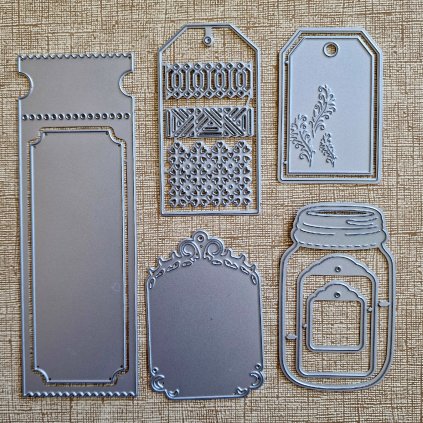 BigShot kovová šablona (7 ks) - š. 6/14