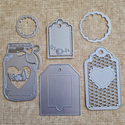 BigShot kovová šablona (7 ks) - š. 6/13