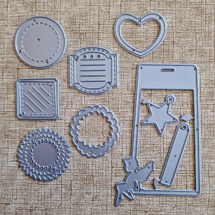 BigShot kovová šablona (7 ks) - š. 6/6