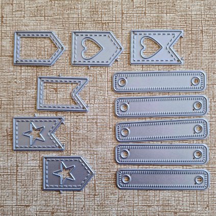 BigShot kovová šablona (11 ks) - š. 6/4