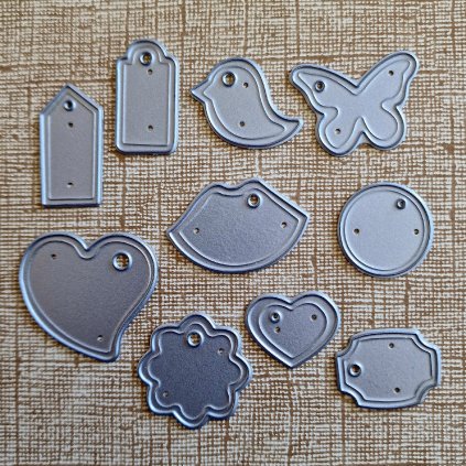 BigShot kovová šablona (10 ks) - š. 6/2