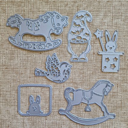 BigShot kovová šablona (6 ks) - š. 3/13