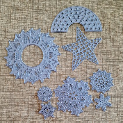 BigShot kovová šablona (8 ks) - š. 4/3