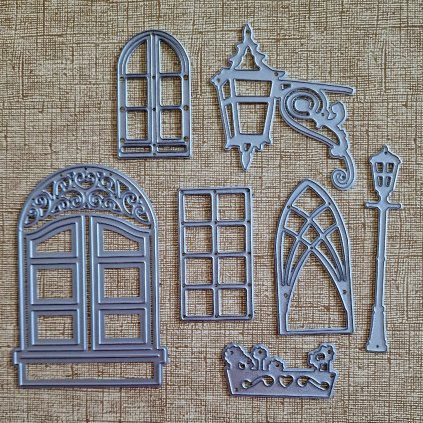 BigShot kovová šablona (7 ks) - š. 4/1