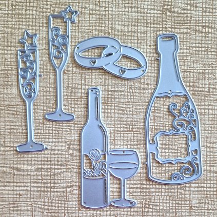 BigShot kovová šablona (5 ks) - š. 5/8