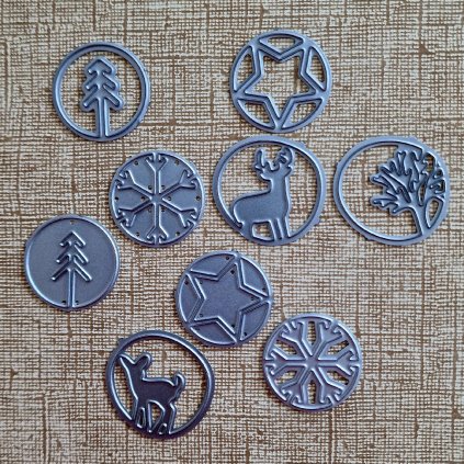 BigShot kovová šablona (9 ks) - š. 1/11