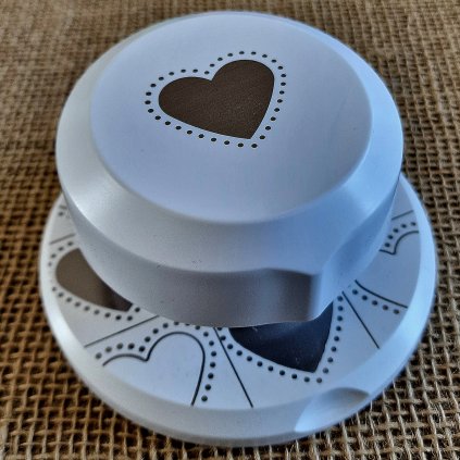 Velká MAGNETICKÁ RAZNICE prostorová SRDÍČKO (4 cm)