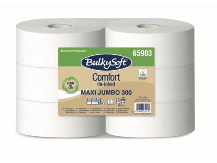 BULKY Soft® COMFORT toaletní papír Jumbo 25 cm, 2-vrstvý, 300 m, 6 rolí