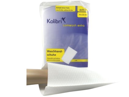 Žínky KOLIBRI extra, nefoliované, suché, bílá 50 ks