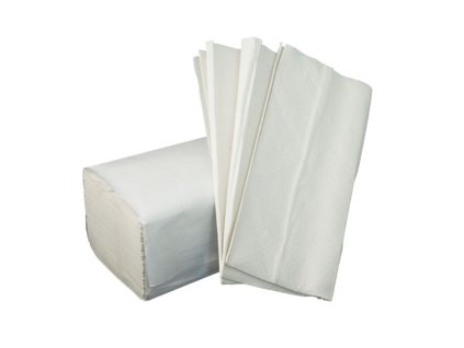 Papírové ručníky skládané ZZ 23 x 25 cm, 75% bělost, 2-vrstvé, 3000 ks