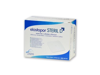 elastopor STERIL D –  9cm x 10cm, s otvorem, sterilní, á 25ks