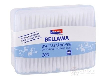 BELLAWA vatová tyčinka v plast. karbičce, á 200 ks