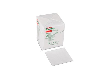 KOMPRES gázová komprese nesterilní, 10cmx10cm, 17niťová, 8vrstvá, 100ks