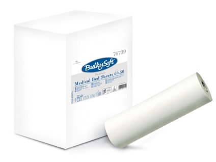 BULKY Soft® CLASSIC lékařská role 2 vr., 60 cm 60 x 34 cm, bílá, celulóza 147 útržků, 50 m